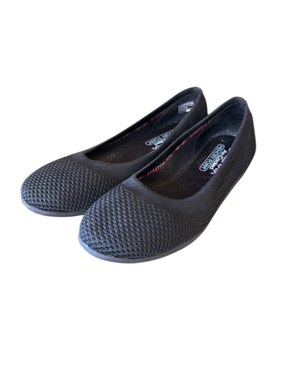 Skechers Cleo Sport On the Move Black Flat‎ Slip On Memory Foam Size 9.5
